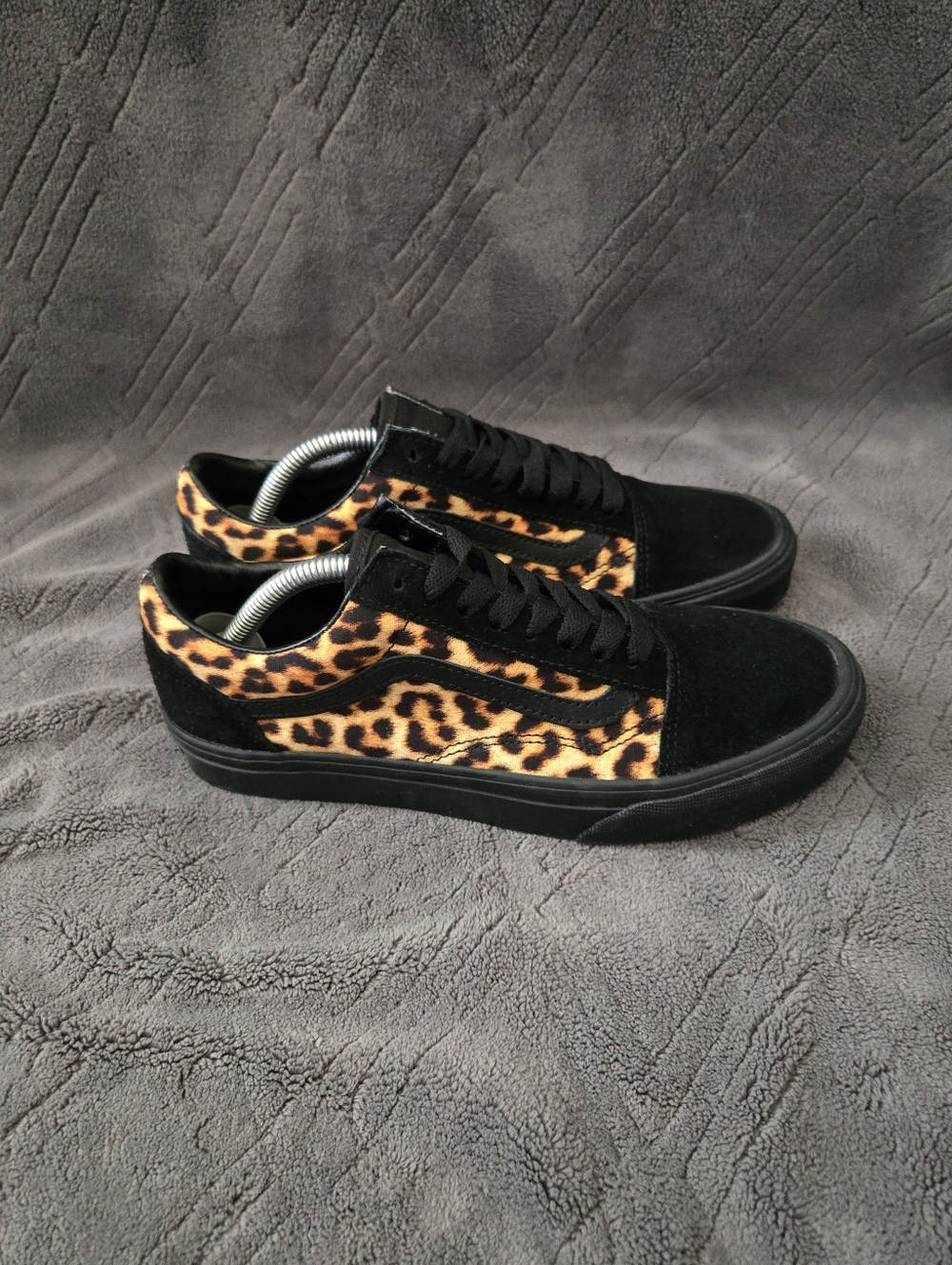 Vans LX Old Skool Leopard Print Shoes Womens Sz 8 Casual Sneakers Skater.